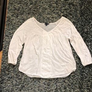 American eagle off white blouse top